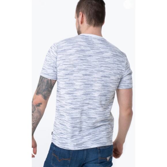 GUESS Gray Heather Cotton Blend Short Sleeve Knit Crew Neck T-Shirt Size XXL - Picture 2 of 9